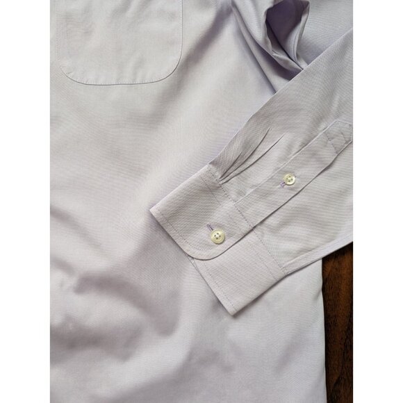 L.L.Bean Women Purple Button Up Shirt Size L 100% cotton - Picture 8 of 11